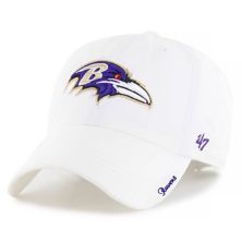 Женская регулируемая шапка Baltimore Ravens Miata Clean Up Logo '47 White Unbranded