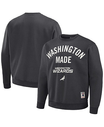 Мужской плюшевый пуловер NBA x Anthracite Washington Wizards Staple