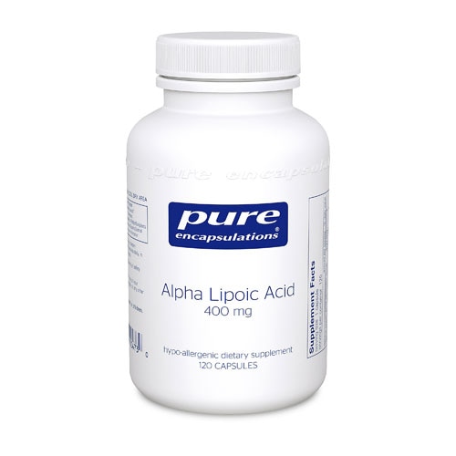 Альфа-липоевая кислота - 400 мг - 120 капсул - Pure Encapsulations Pure Encapsulations