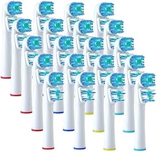 Replacement Brush Heads Compatible with OralB Braun- Best Double Clean, Pack of 12 Electric Toothbrush Replacement Heads- for Oral B Pro, 1000, 8000, 9000, Adults, Kids, Vitality, Dual Plus! Alayna