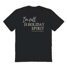 Men's Full of Holiday Spirit Graphic Tee Licensed Character