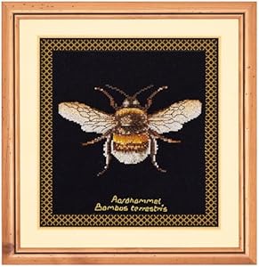 Thea Gouverneur 18 Count Bumble Bee on Aida Counted Cross Stitch Kit, 8 x 8.25 Thea GOUVERNEUR SINCE 1959