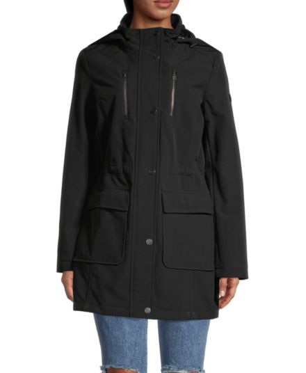 Куртка Velboa со съемным капюшоном DKNY