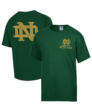 Мужская зеленая рваная футболка с логотипом Notre Dame Fighting Irish Vintage-like Comfortwash