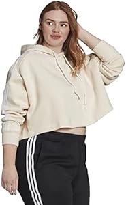 adidas Originals Women's Adicolor Classics Cropped Pullover Hoodie, Plus Sizes Adidas Originals