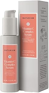 Naturium Vitamin C Complex Face Serum, Anti-Aging Facial Treatment with Hyaluronic Acid & Vitamin E, 1 oz Naturium