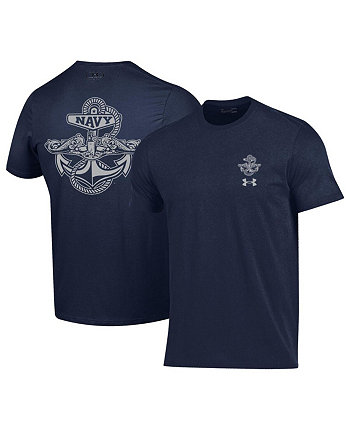Мужская футболка Navy Midshipmen Silent Service от Under Armour Under Armour