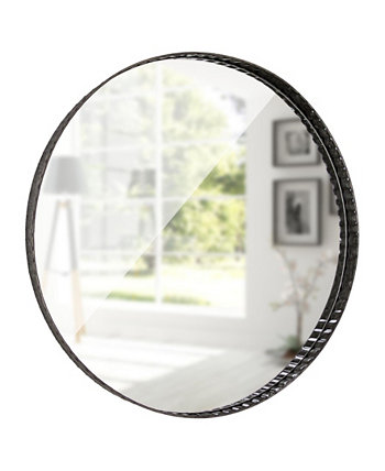 Американский художественный декор, оцинкованное круглое настенное косметическое зеркало Crystal Art Gallery