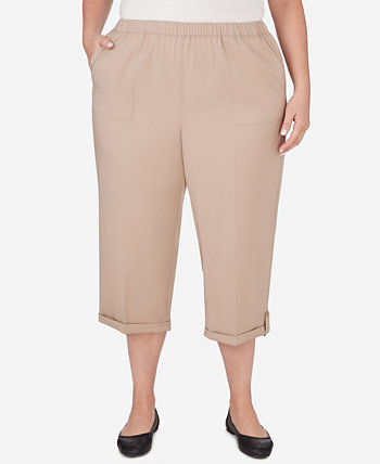 Plus Size Tuscan Sunset Pull-On Capri Pant Alfred Dunner