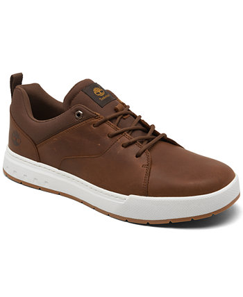 Men's Maple Grove Leather Low Casual Sneakers from Finish Line Timberland