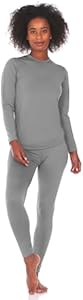 Thermajane Long Johns Thermal Underwear for Women Fleece Lined Base Layer Pajama Set Cold Weather Thermajane