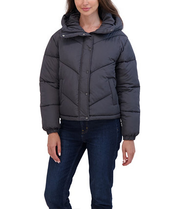 Juniors' Women ' Short Hooded Puffer Jacket Sebby