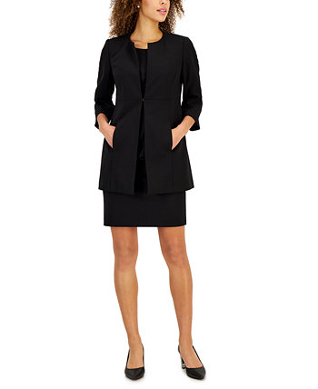 Женская куртка-топпер и платье-футляр с рукавом 3/4 Le Suit