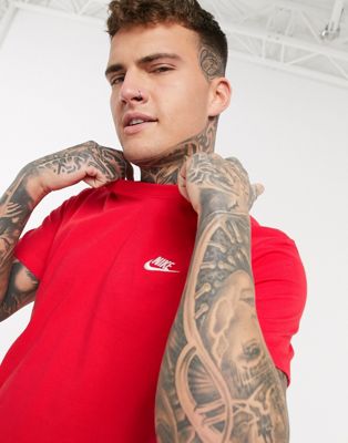 Красная футболка унисекс Nike Club Nike