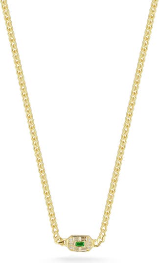 Ожерелье с подвеской из 14-каратного золота Vermeil CZ Sphera Milano