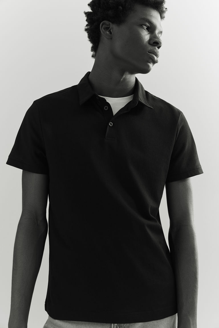 COOLMAX® Slim Fit Polo Shirt H&M