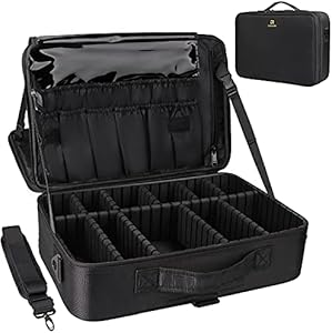 Чемодан Relavel Makeup Case Большая Косметичка Профессиональный Поездной Чемодан 16.5 дюймов Relavel