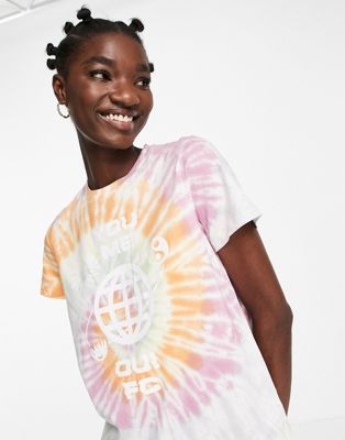 French Connection vive tie dye printed T-shirt French Connection
