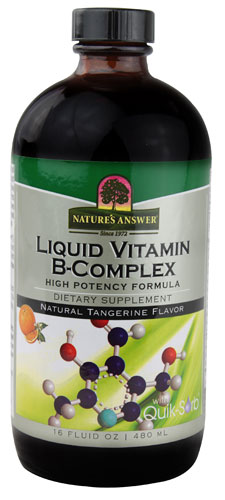 Nature's Answer Жидкий комплекс витаминов группы В, натуральный мандарин, 16 жидких унций Nature's Answer