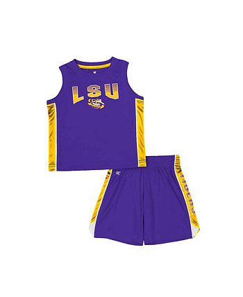 Фиолетовый комплект из майки и шорт LSU Tigers Vecna для мальчиков и девочек для малышей Colosseum