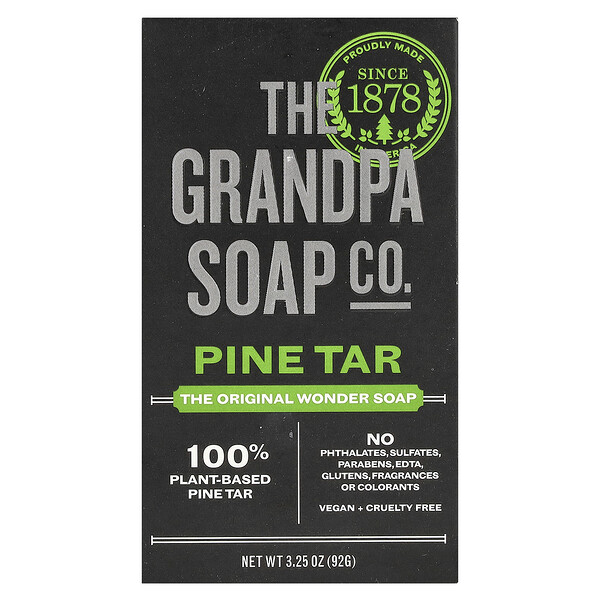 Мыло Original Wonder, сосновая смола, 3,25 унции (92 г) The Grandpa Soap Co