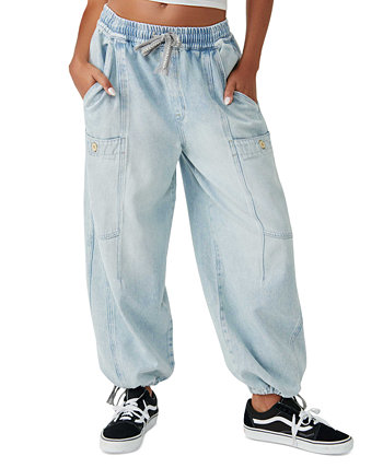 Женские джинсы карго-джоггеры Bright Eyed с завязками на талии и кулиской Free People