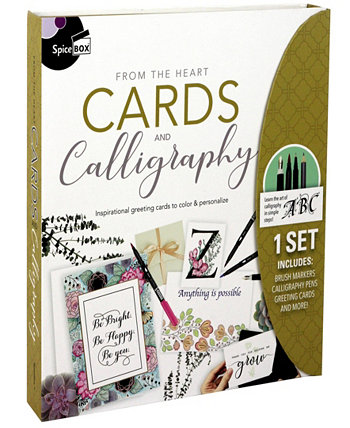 Sketch Plus - Cards Calligraphy Kit Spicebox