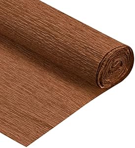 MECCANIXITY Crepe Paper Rolls 7.5ft Long 20 Inch Wide for Various Large Hanging Party Backdrop DIY Decoration, DIY Supplies, Apricot Color Pack of 2 Meccanixity