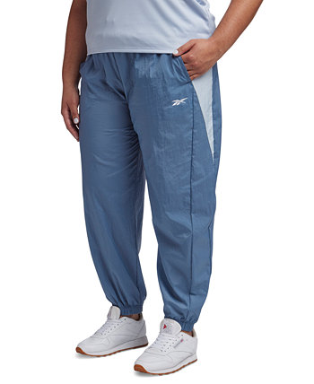 Тканые спортивные брюки больших размеров без застежки с логотипом Reebok
