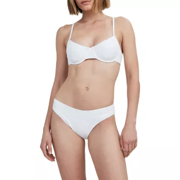 The Daphne Eyelet Underwire Bikini Top SOLID & STRIPED