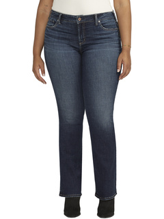 Узкие джинсы Elyse со средней посадкой больших размеров W03601ECF486 Silver Jeans Co.