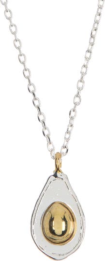 Ожерелье с подвеской из стерлингового серебра с авокадо ESTELLA BARTLETT