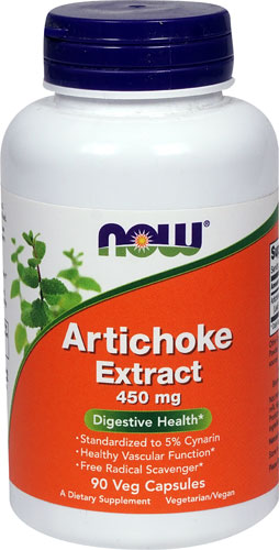 Artichoke Extract -- 450 mg - 90 Veg Capsules (Вегетарианские капсулы) NOW Foods