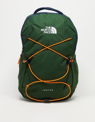 North face jester backpack green online