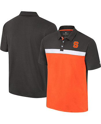 Мужская темно-серая рубашка-поло Syracuse Orange Two Yutes Colosseum