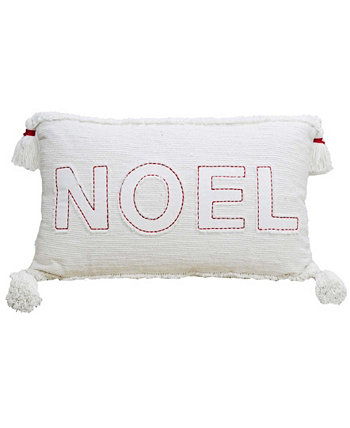 Рождественская подушка Noel для праздников, 24 x 14 дюймов Vibhsa