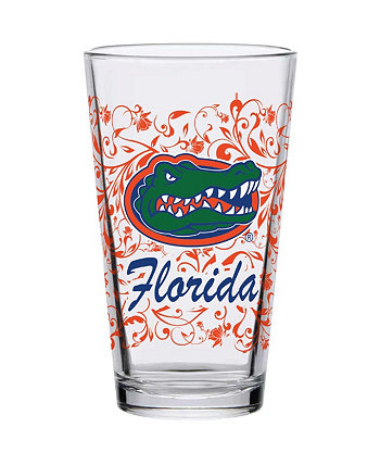 Florida Gators 16 унций цветочный бокал для пинты Indigo Falls