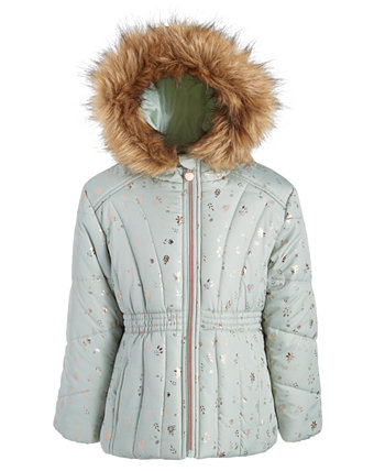 Стеганая куртка-пуховик из фольги для малышей и маленьких девочек S Rothschild & CO