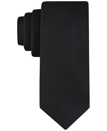 Мужской однотонный галстук с серебряным плетением Calvin Klein