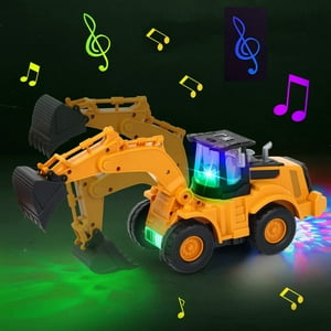 Toddler Toys Construction Excavator Toy with Lights and Sounds for Kids Age 1-2 2-4 3-5 Autrucker