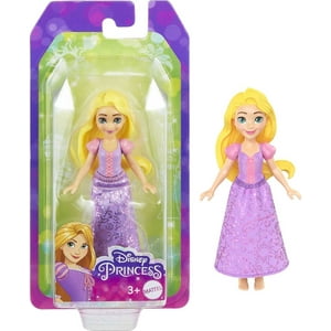 Disney Princess Rapunzel Small Doll with Blonde Hair & Green Eyes, Signature Purple Look Disney Princess