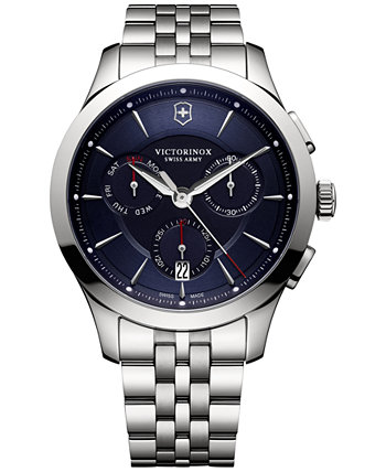 Мужские швейцарские часы-хронограф Alliance с браслетом из нержавеющей стали 44мм 241746 Victorinox Swiss Army