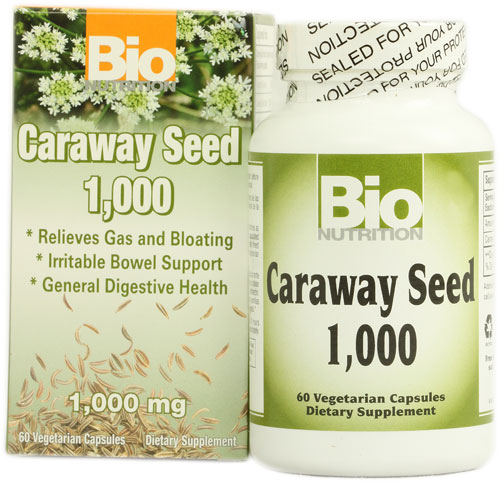 Семена тмина 1000 мг -- 1000 мг -- 60 вегетарианских капсул Bio Nutrition