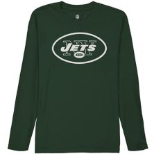New York Jets Youth Team Logo Long Sleeve T-Shirt - Green Outerstuff