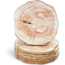 Juvale Round Wood Coaster Set with Rope for Drinks and Home Decor (3.9 Inches, 6 Pack) Farmlyn Creek