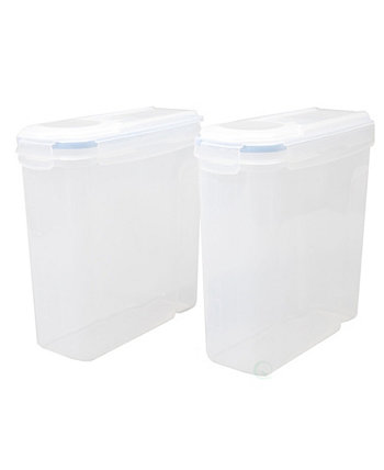 Большие пластиковые контейнеры для пищевых круп Vintiquewise, не содержащие бисфенола-А, герметичная крышка с носиком, набор из 2 шт. Basicwise