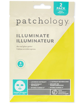 Тканевая маска с подсветкой, 2 шт. Patchology