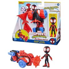 Marvel Spidey & His Amazing Friends Майлз Моралес: техно-гонщик «Человек-паук», набор от Hasbro HASBRO