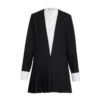 Tuxedo-Style Minidress Plan C