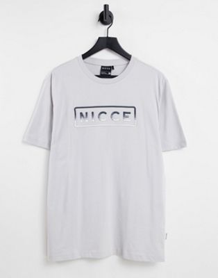 Серая футболка с вышивкой Nicce powell Nicce